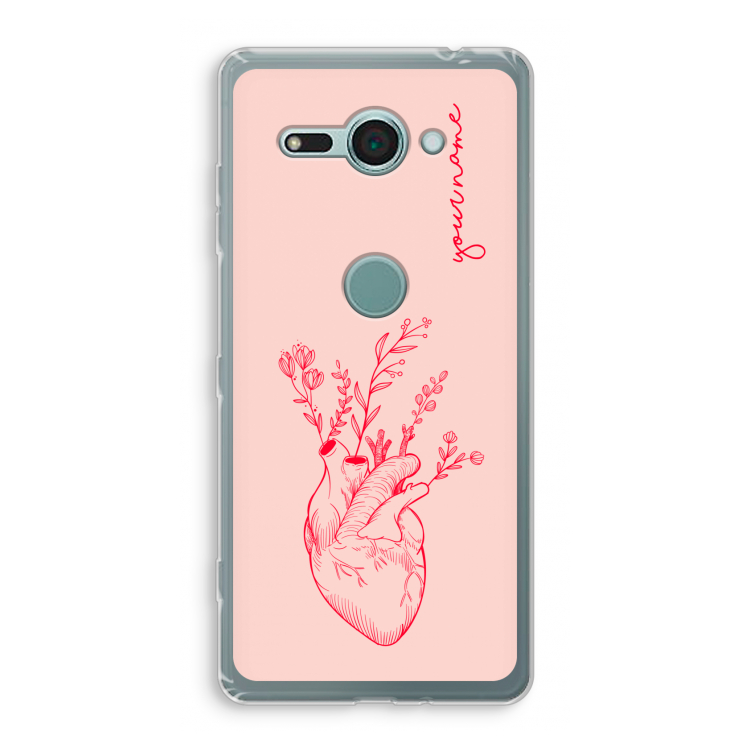 Blooming Heart: Sony Xperia XZ2 Compact Transparant Hoesje