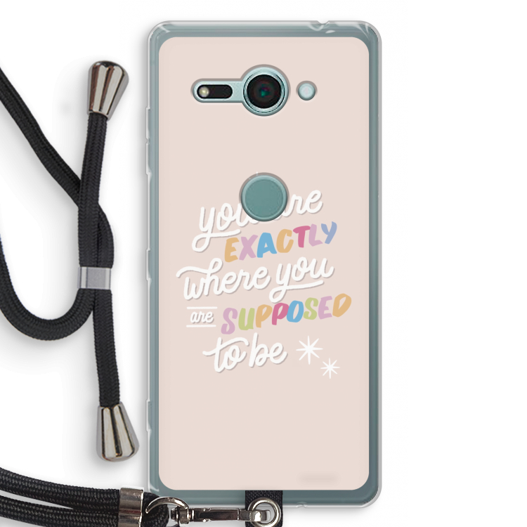 Right Place: Sony Xperia XZ2 Compact Transparant Hoesje met koord