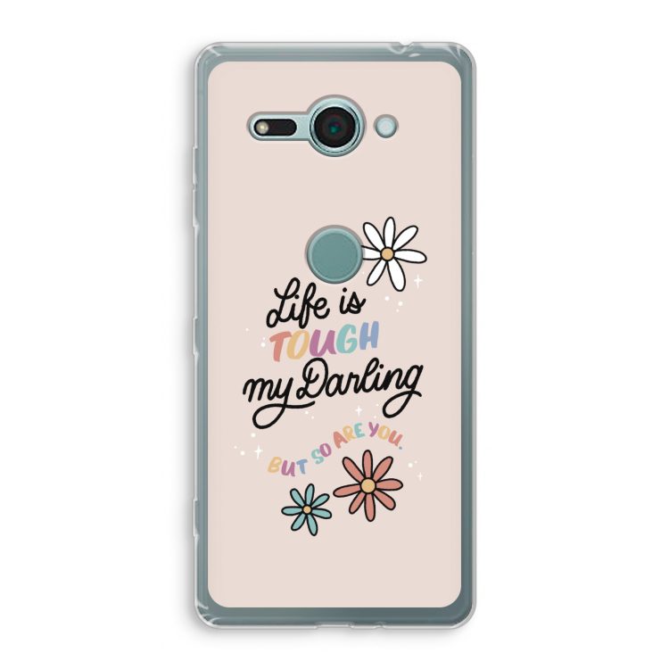 Tough Life: Sony Xperia XZ2 Compact Transparant Hoesje