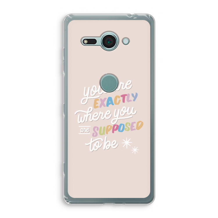 Right Place: Sony Xperia XZ2 Compact Transparant Hoesje