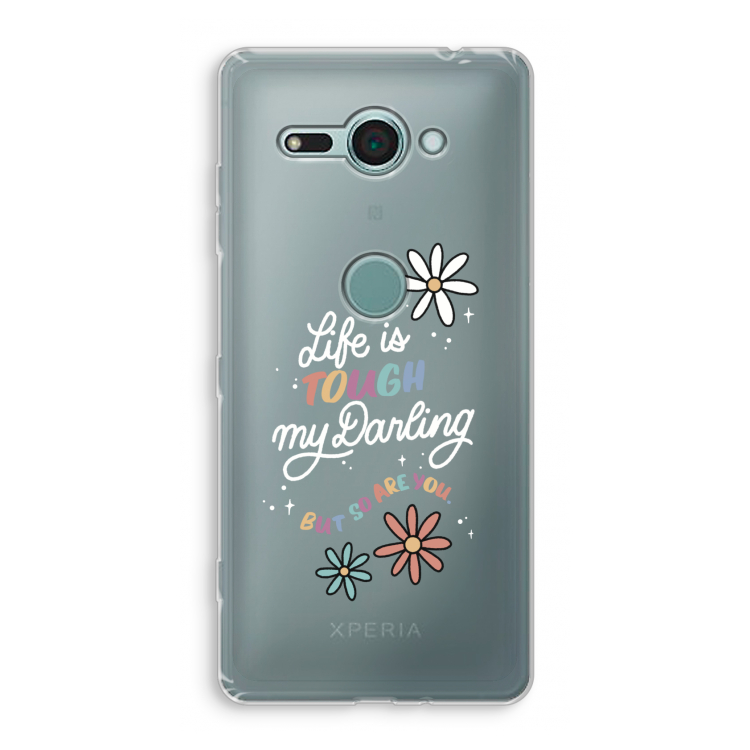 Tough Life: Sony Xperia XZ2 Compact Transparant Hoesje