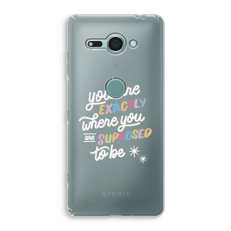 Right Place: Sony Xperia XZ2 Compact Transparant Hoesje