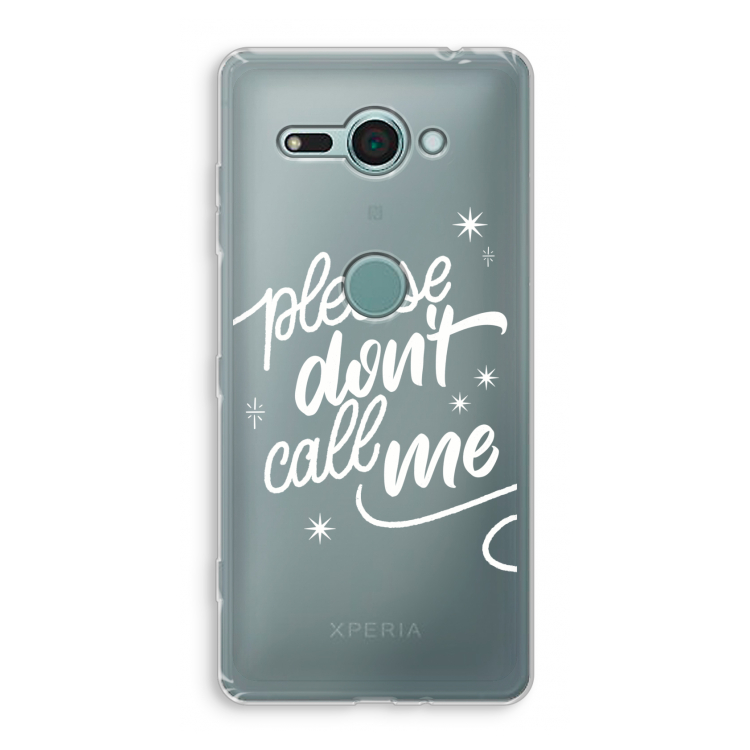 Don't call: Sony Xperia XZ2 Compact Transparant Hoesje