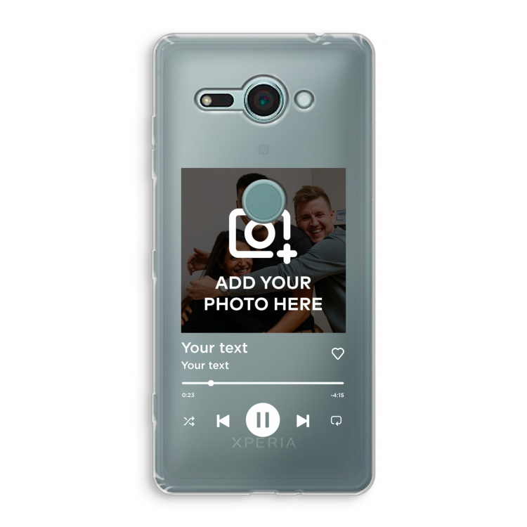 Music Player: Sony Xperia XZ2 Compact Transparant Hoesje