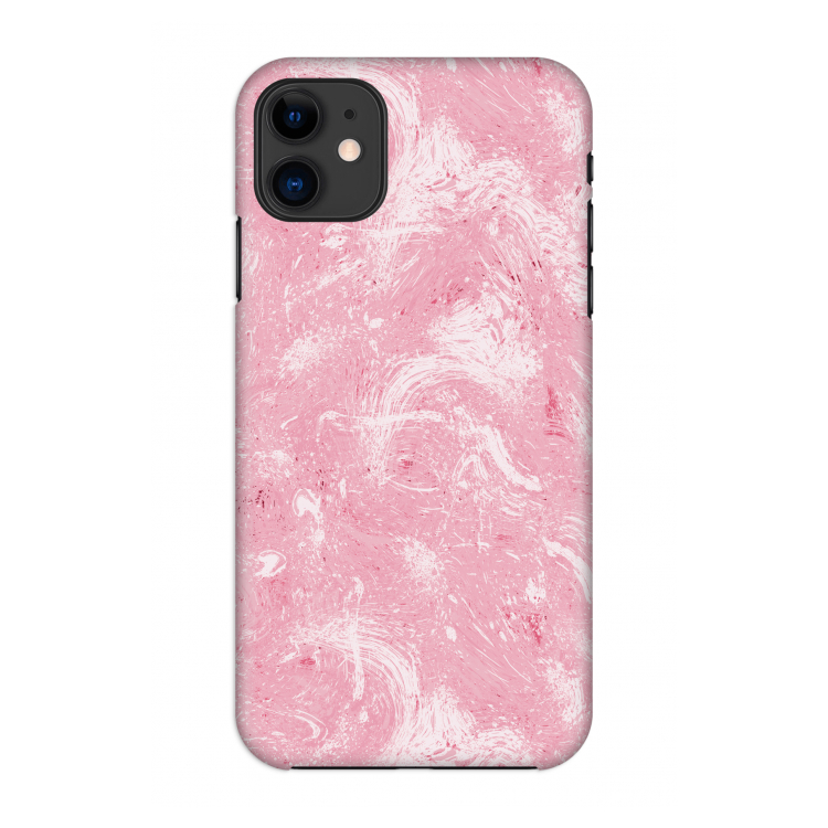 Abstract Painting Pink: Volledig geprint iPhone 11 Hoesje