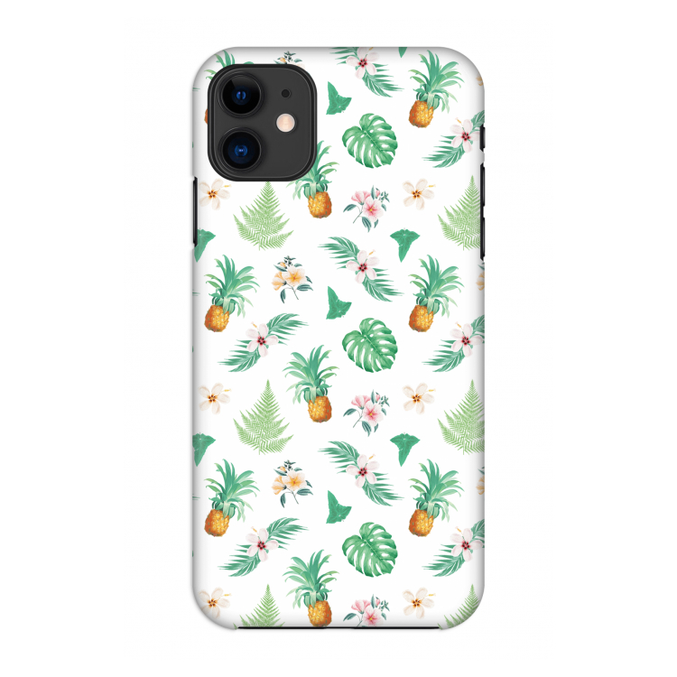 Ananas bladeren: Volledig geprint iPhone 11 Hoesje
