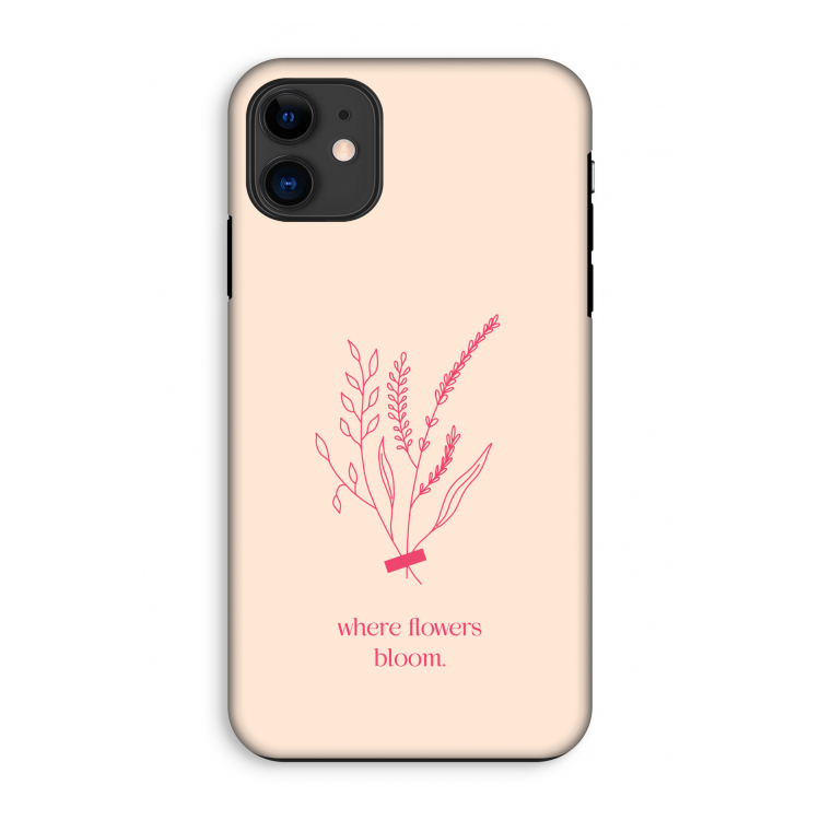 Where flowers bloom: iPhone 11 Tough Case