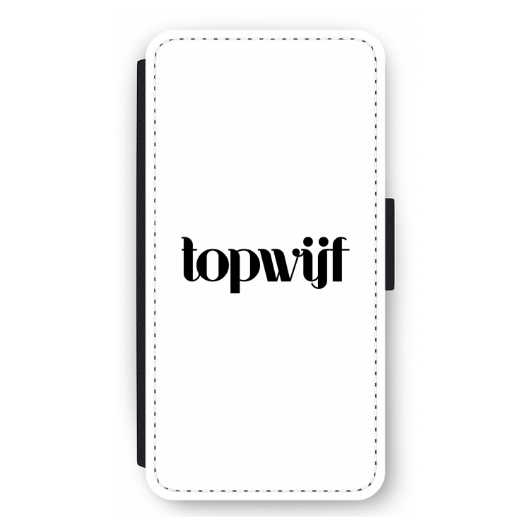 Topwijf Wit: iPhone 11 Flip Hoesje