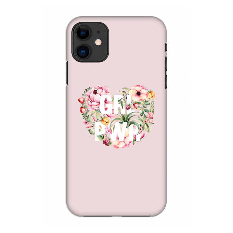 GRL PWR Flower: Volledig geprint iPhone 11 Hoesje