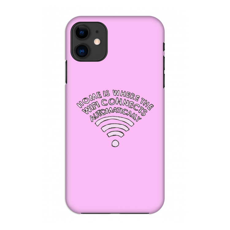 Home Is Where The Wifi Is: Volledig geprint iPhone 11 Hoesje