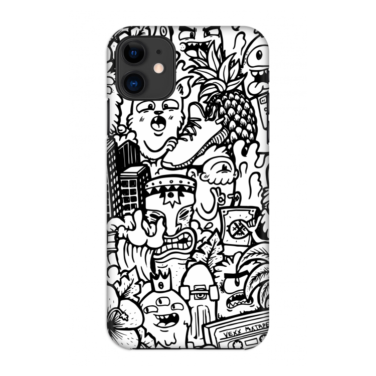 Vexx Mixtape #2: Volledig geprint iPhone 11 Hoesje
