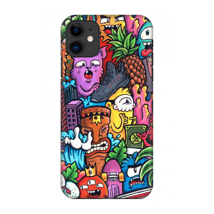 Vexx Mixtape: Volledig geprint iPhone 11 Hoesje