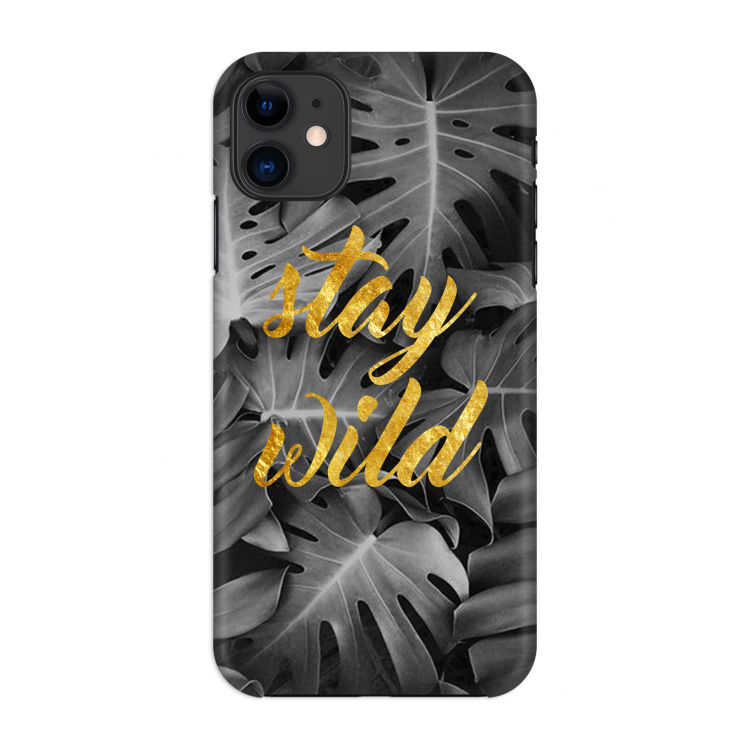 Stay wild: Volledig geprint iPhone 11 Hoesje