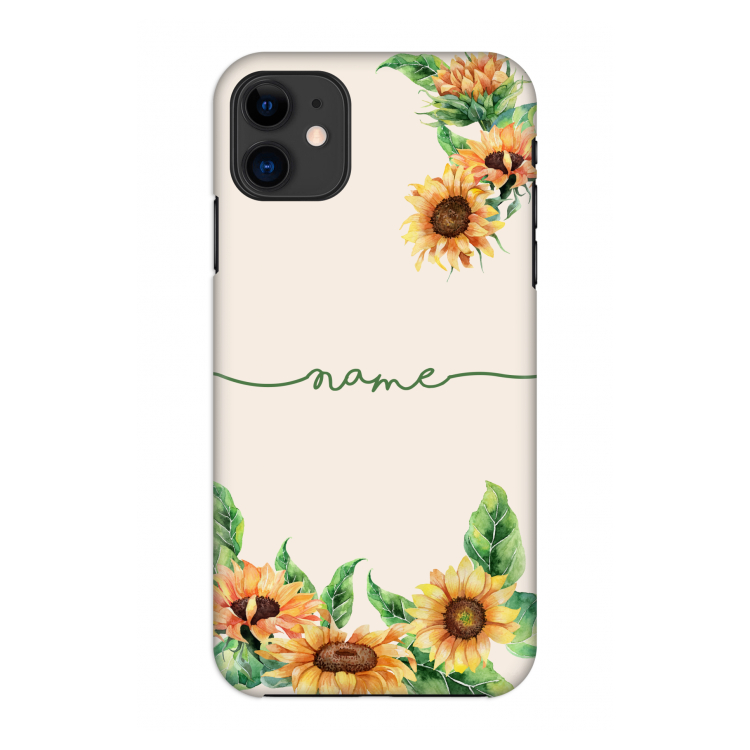 Zonnebloemen: Volledig geprint iPhone 11 Hoesje