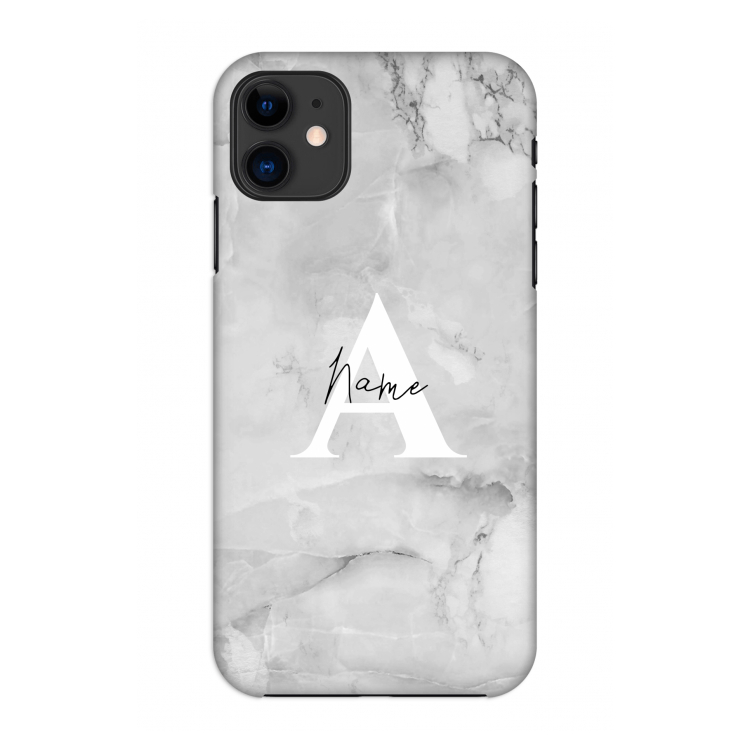 Ivory Marble: Volledig geprint iPhone 11 Hoesje