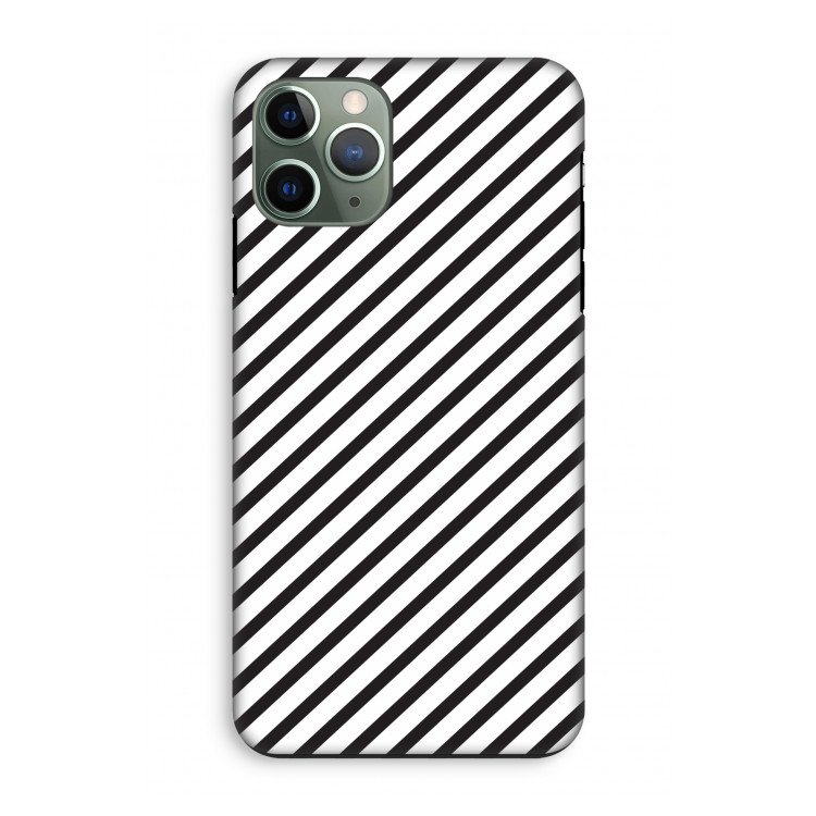Strepen zwart-wit: iPhone 11 Pro Tough Case