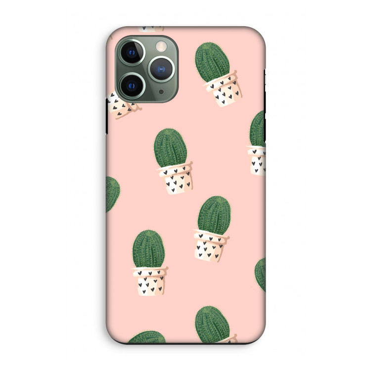 Cactusprint roze: iPhone 11 Pro Tough Case