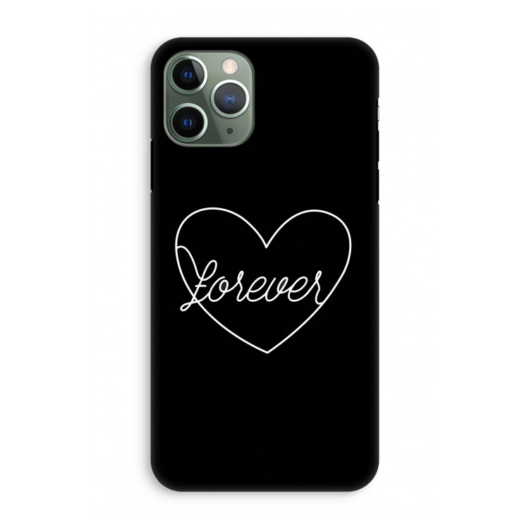 Forever heart black: iPhone 11 Pro Tough Case
