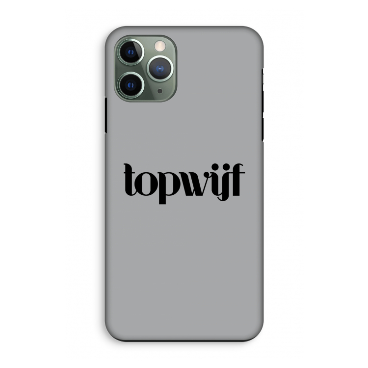 Topwijf Grijs Zwart: iPhone 11 Pro Tough Case