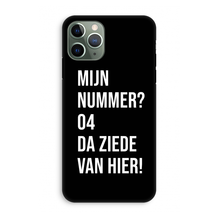 Da ziede van hier - Zwart: iPhone 11 Pro Tough Case
