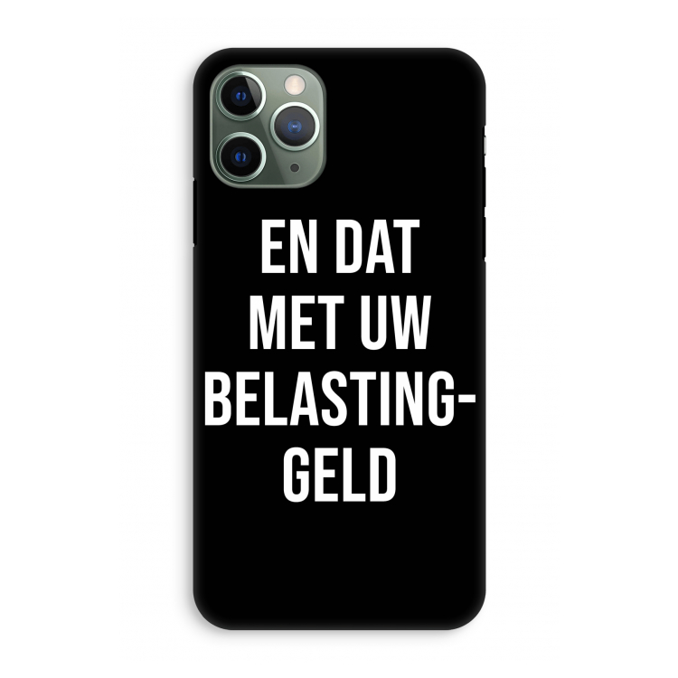 Belastinggeld - Zwart: iPhone 11 Pro Tough Case
