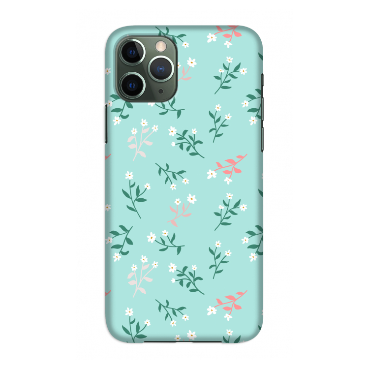Small white flowers: Volledig geprint iPhone 11 Pro Hoesje