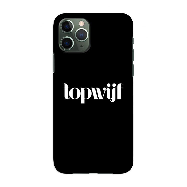 Topwijf Zwart: Volledig geprint iPhone 11 Pro Hoesje