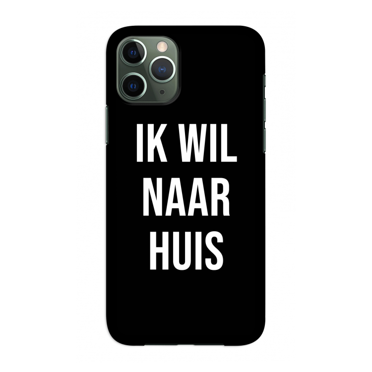 Ik wil naar huis - Zwart: Volledig geprint iPhone 11 Pro Hoesje
