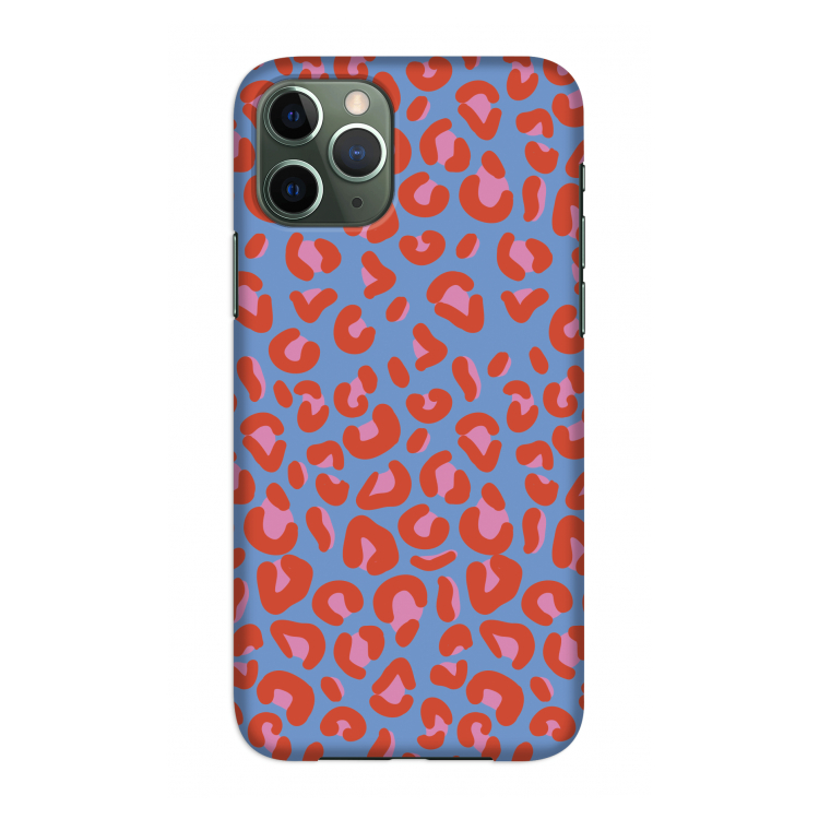 Leopard blue: Volledig geprint iPhone 11 Pro Hoesje