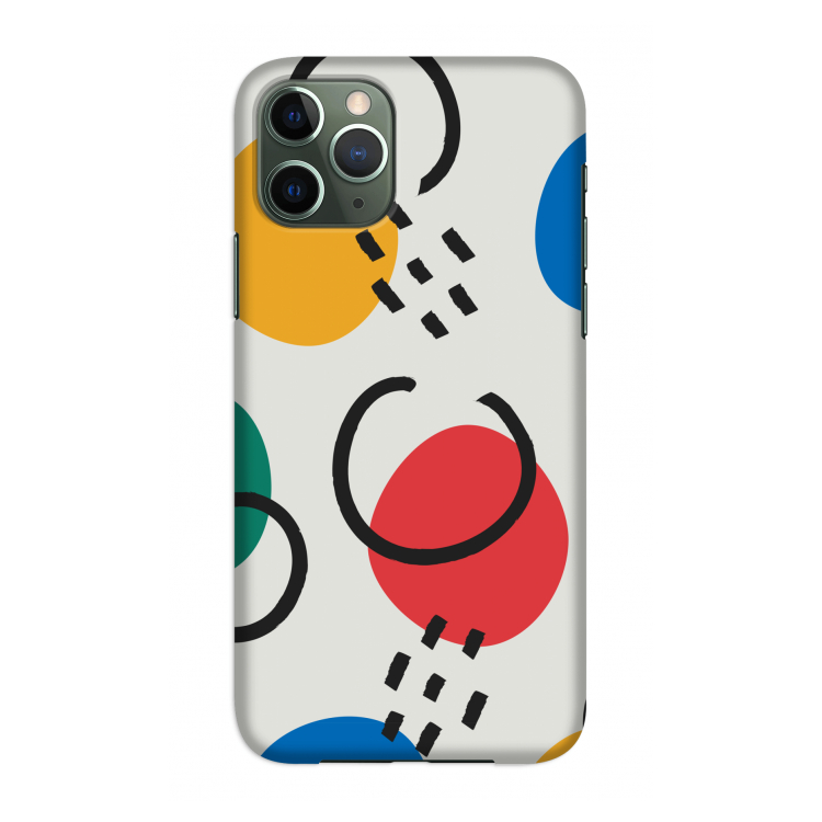 Illustratieve pop 3: Volledig geprint iPhone 11 Pro Hoesje