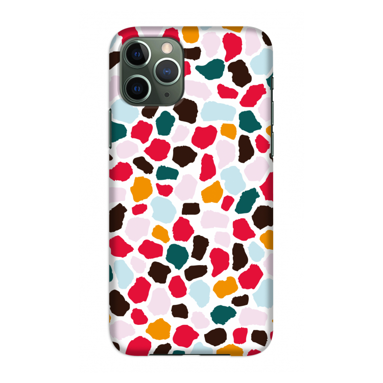 Colored Giraffe: Volledig geprint iPhone 11 Pro Hoesje