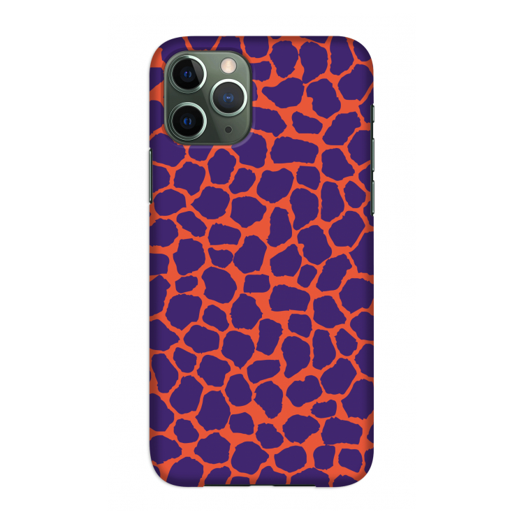 Purple Giraffe: Volledig geprint iPhone 11 Pro Hoesje
