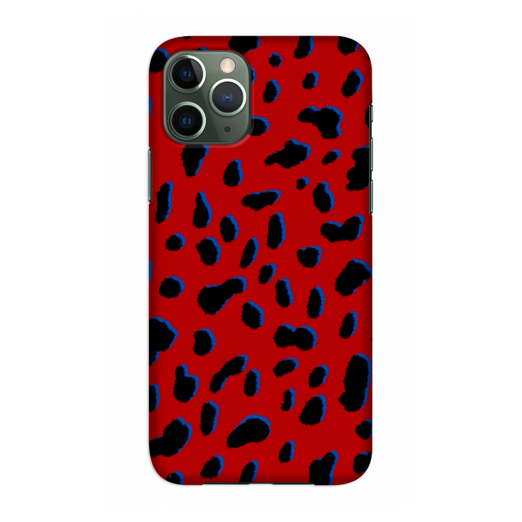 Red Leopard: Volledig geprint iPhone 11 Pro Hoesje