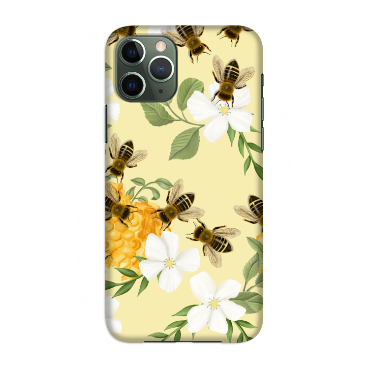 No flowers without bees: Volledig geprint iPhone 11 Pro Hoesje