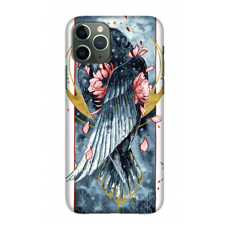 Golden Raven: Volledig geprint iPhone 11 Pro Hoesje