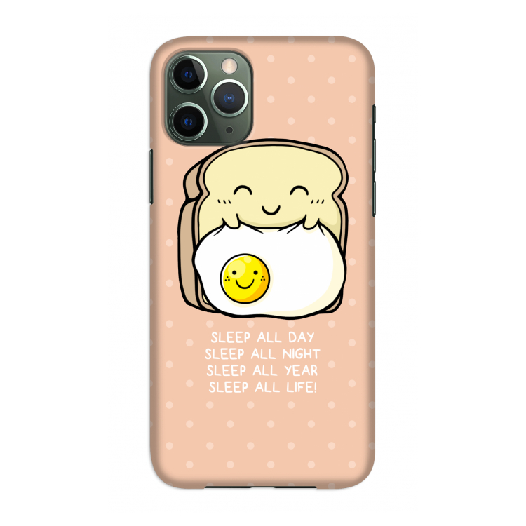 Sleep All Day: Volledig geprint iPhone 11 Pro Hoesje