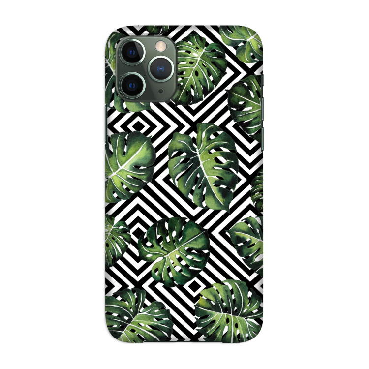 Geometrische jungle: Volledig geprint iPhone 11 Pro Hoesje