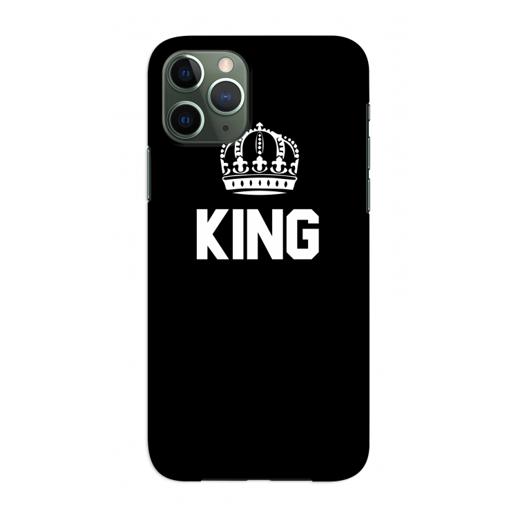 King zwart: Volledig geprint iPhone 11 Pro Hoesje