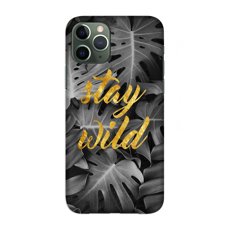 Stay wild: Volledig geprint iPhone 11 Pro Hoesje