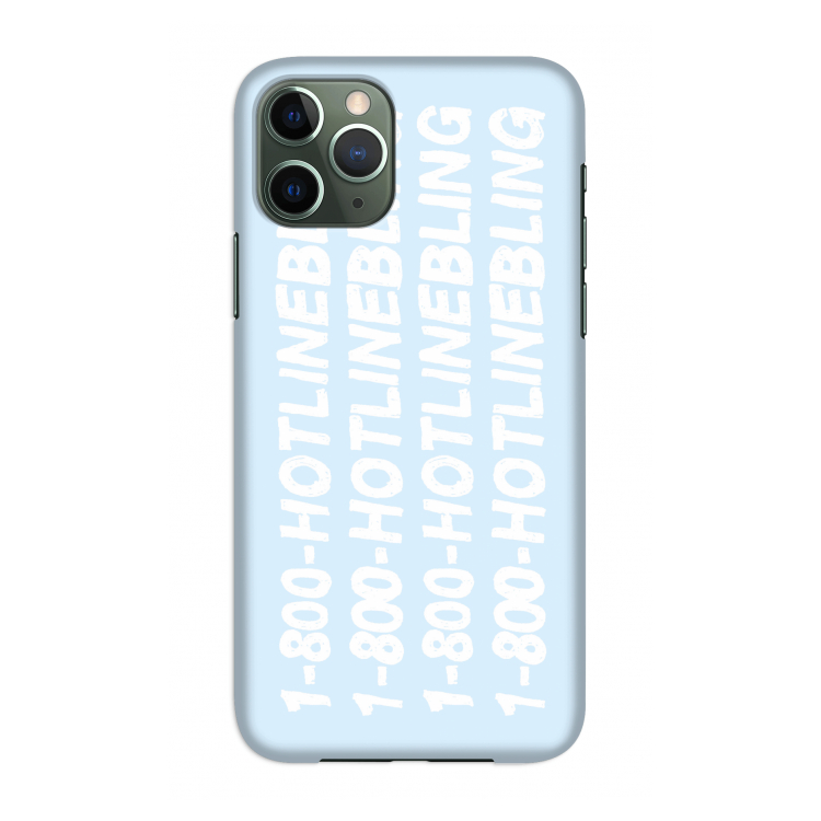 Hotline bling blue: Volledig geprint iPhone 11 Pro Hoesje
