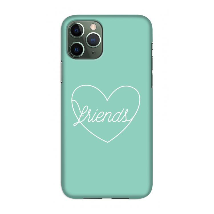 Friends heart pastel: Volledig geprint iPhone 11 Pro Hoesje
