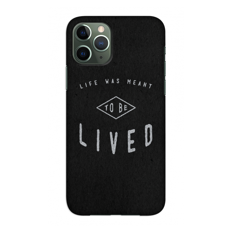 To be lived: Volledig geprint iPhone 11 Pro Hoesje
