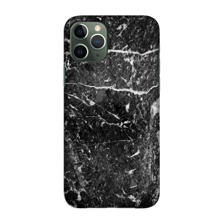 Zwart marmer: Volledig geprint iPhone 11 Pro Hoesje