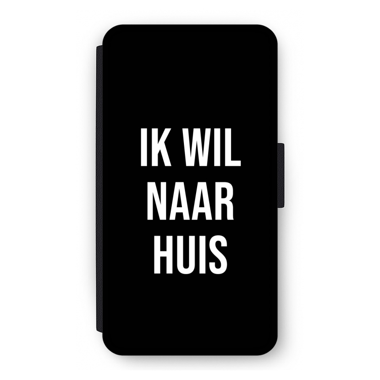Ik wil naar huis - Zwart: iPhone 11 Pro Flip Hoesje