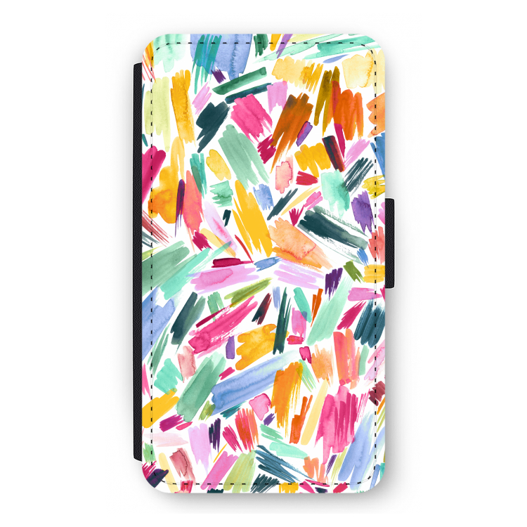 Watercolor Brushstrokes: iPhone 11 Pro Flip Hoesje