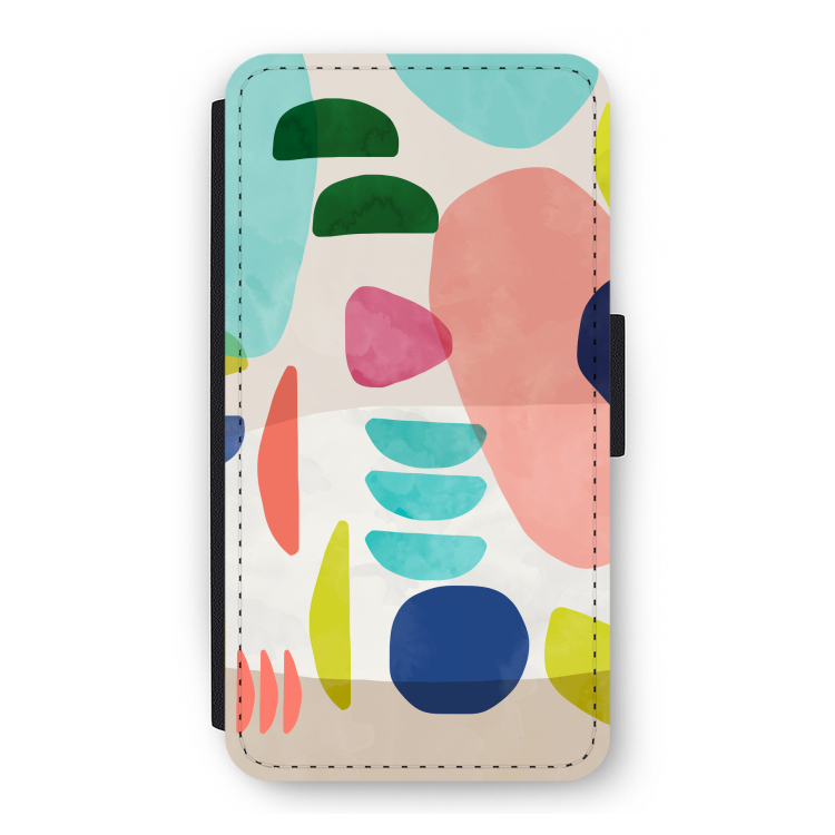 Bold Rounded Shapes: iPhone 11 Pro Flip Hoesje