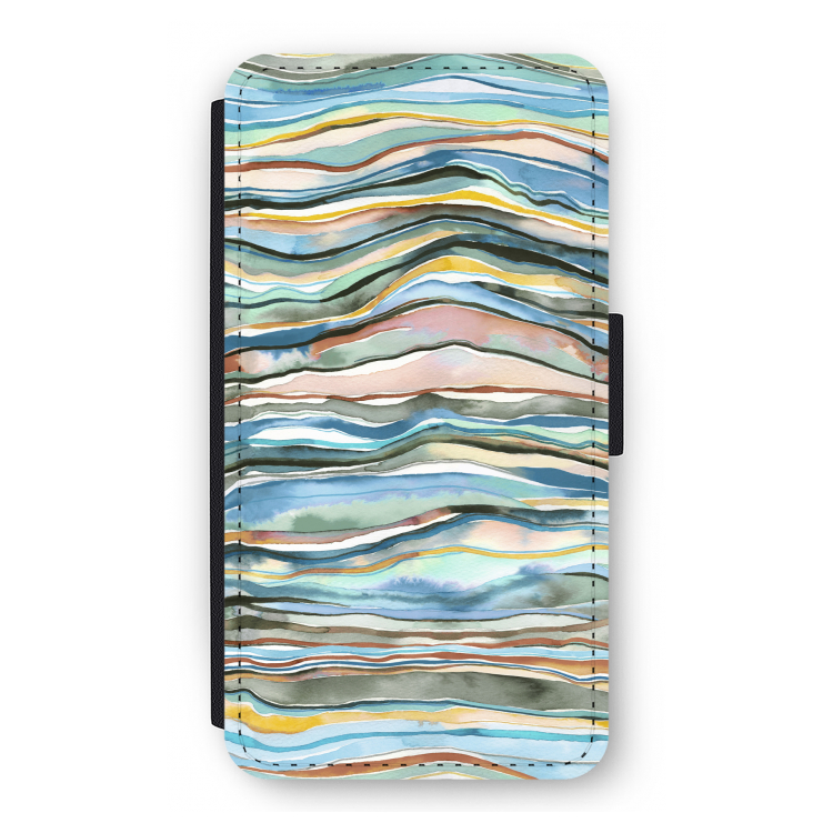 Watercolor Agate: iPhone 11 Pro Flip Hoesje