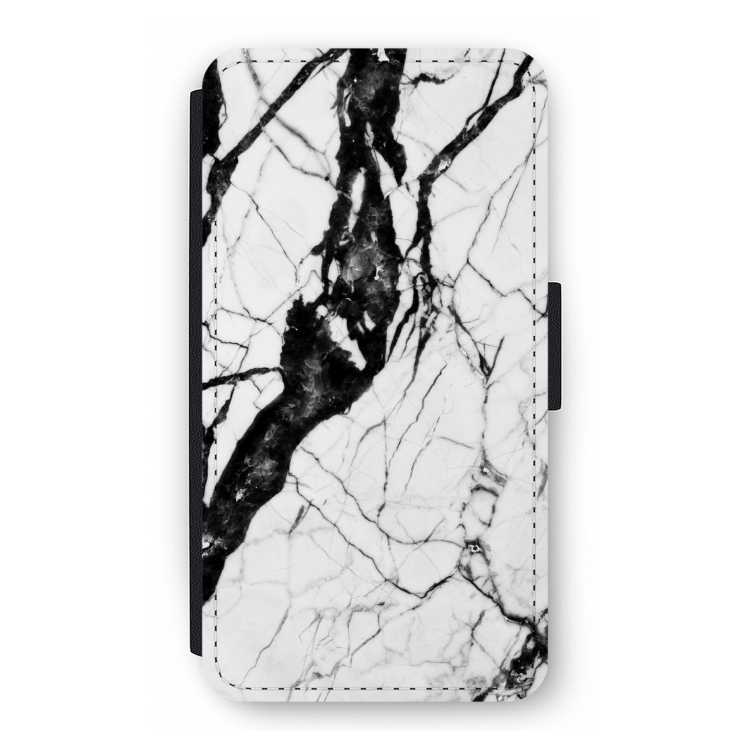 Witte marmer 2: iPhone 11 Pro Flip Hoesje