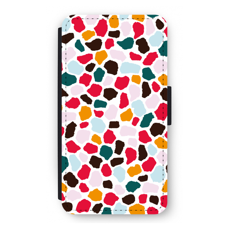Colored Giraffe: iPhone 11 Pro Flip Hoesje