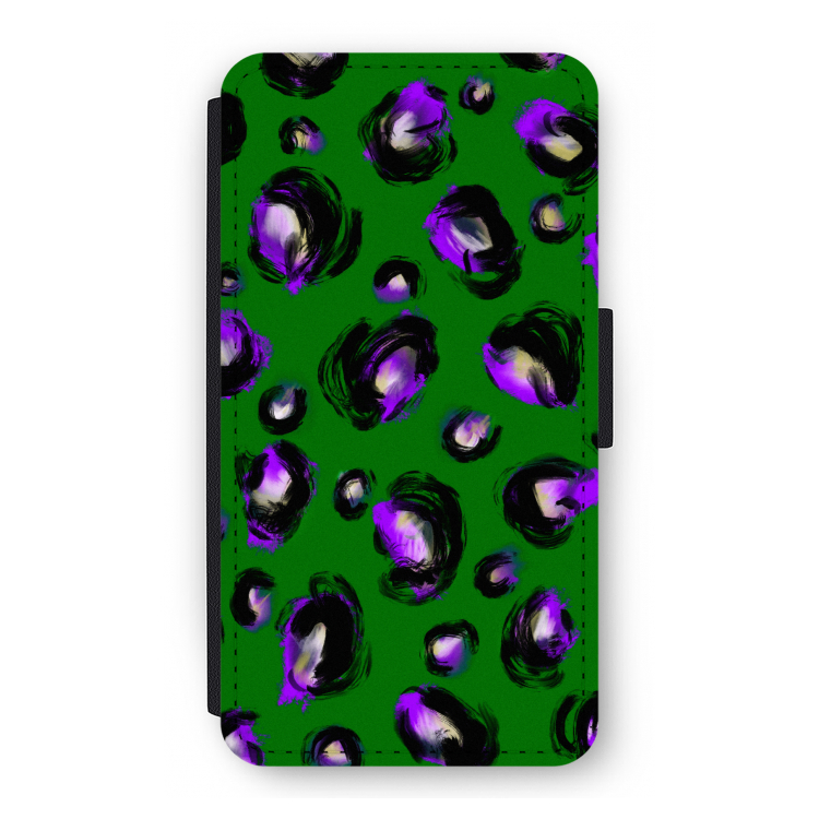 Green Cheetah: iPhone 11 Pro Flip Hoesje